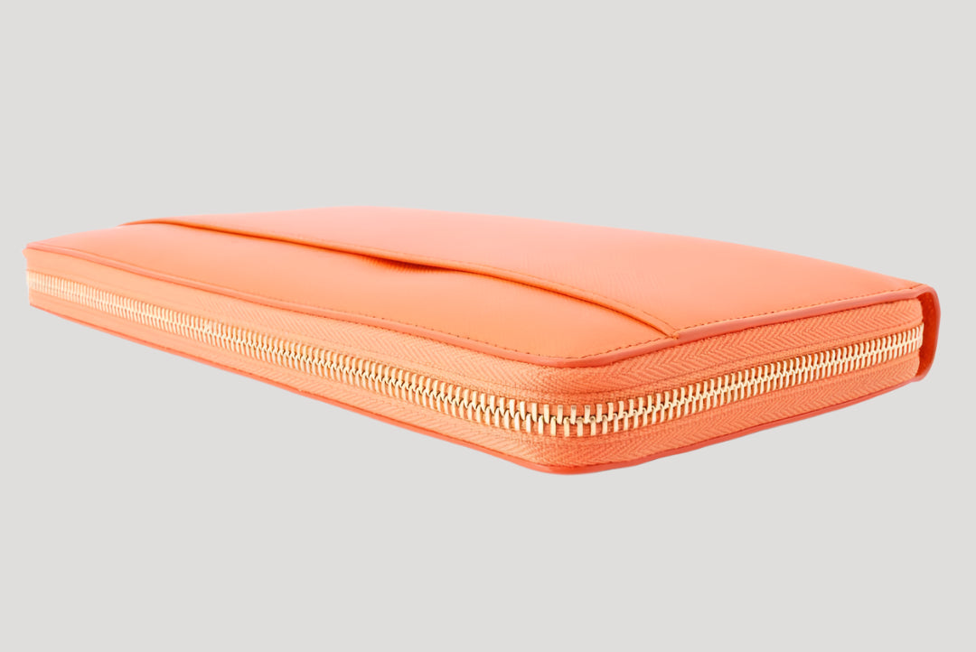 Patek Philippe New Grand Portefeuille/Portemonnaie/ leather Orange Wallet Lady