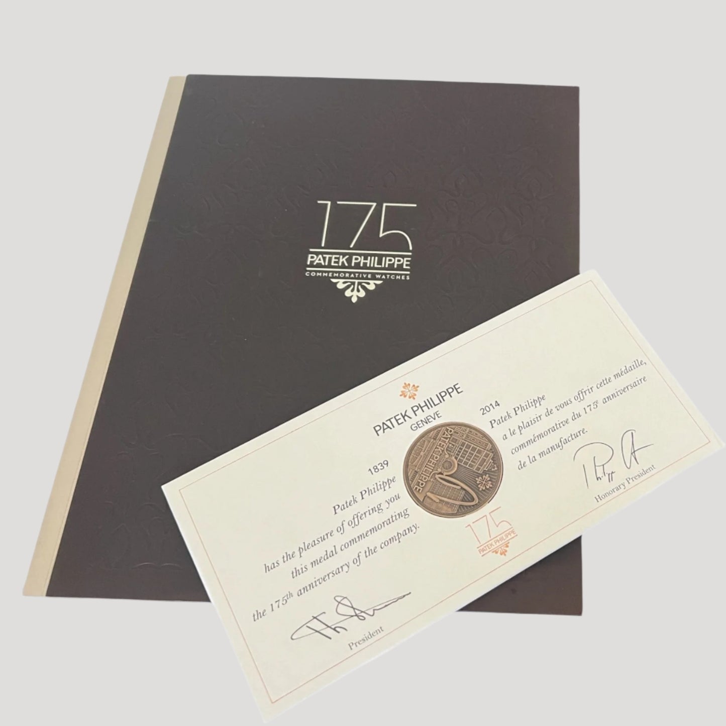 Patek Philippe Rare Collector 175 years Medal & Book Collection