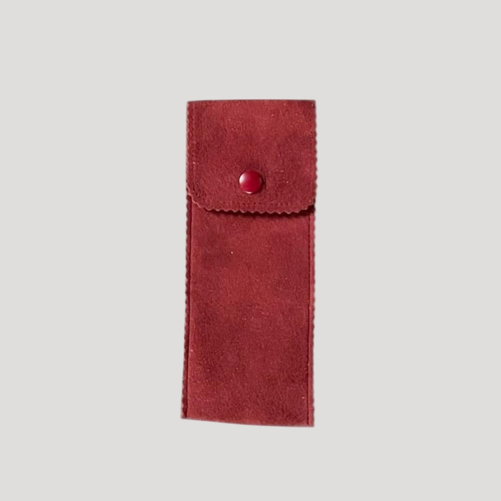 Patek Philippe Vintage Burgundy Soft Travel Pouch / Etui in Suede leather