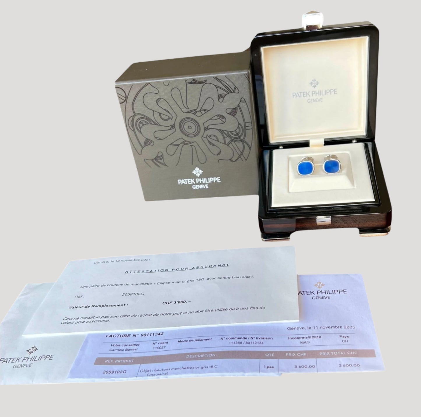 Patek Philippe White Gold 18k Cufflinks