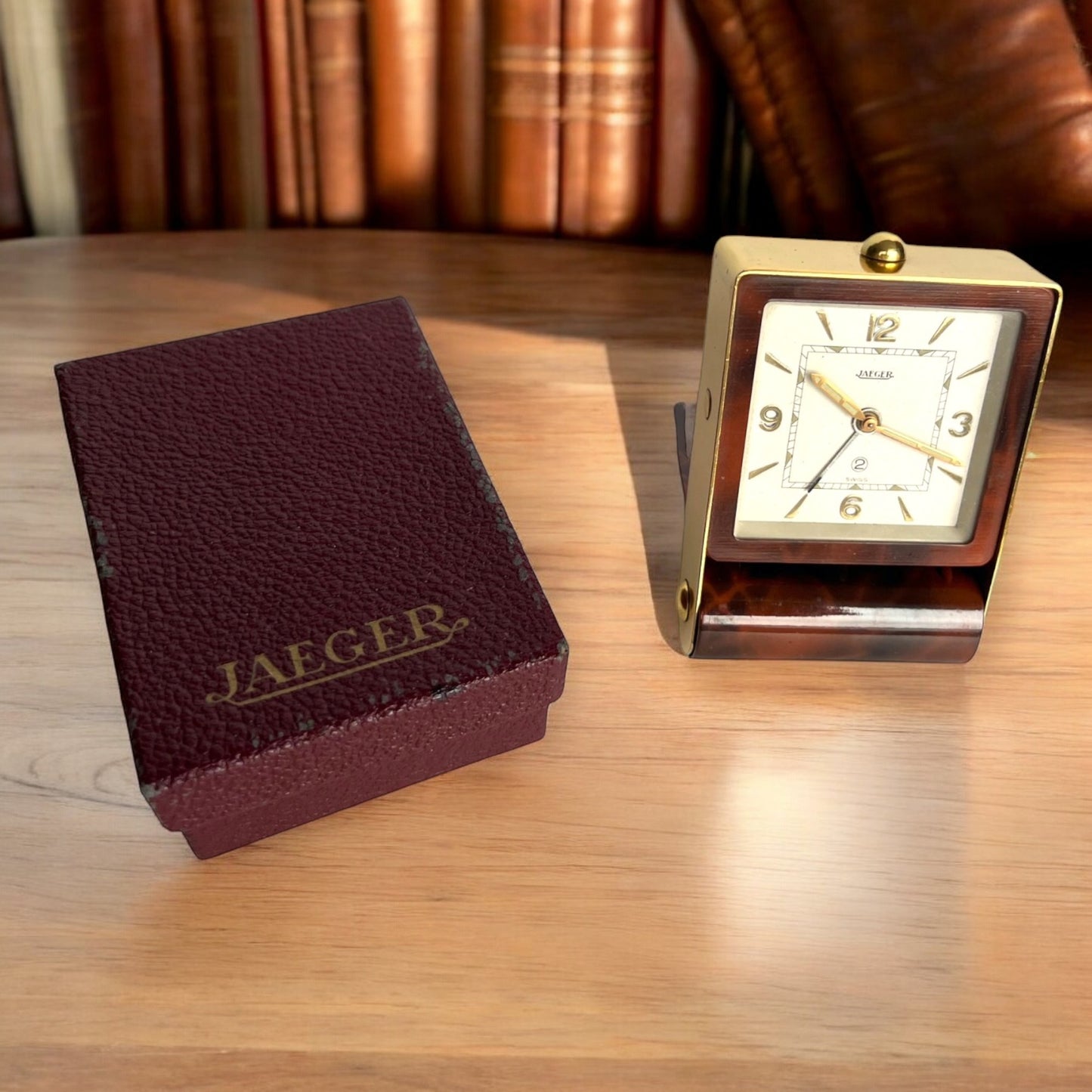 Jaeger-LeCoultre Manual winding Alarm Table Clock Rare 1935'
