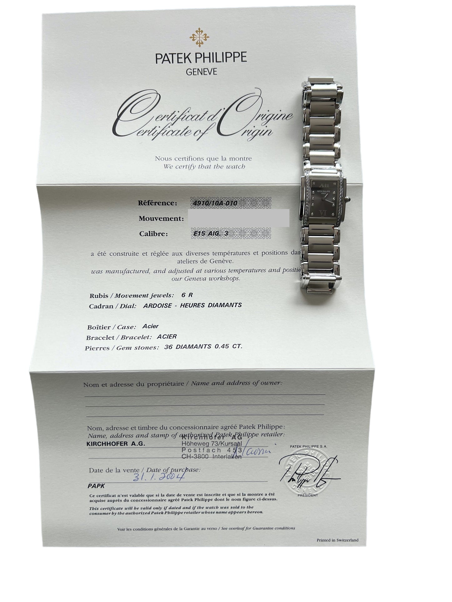 Patek Philippe Twenty~4 Ref. 4910/10A-010