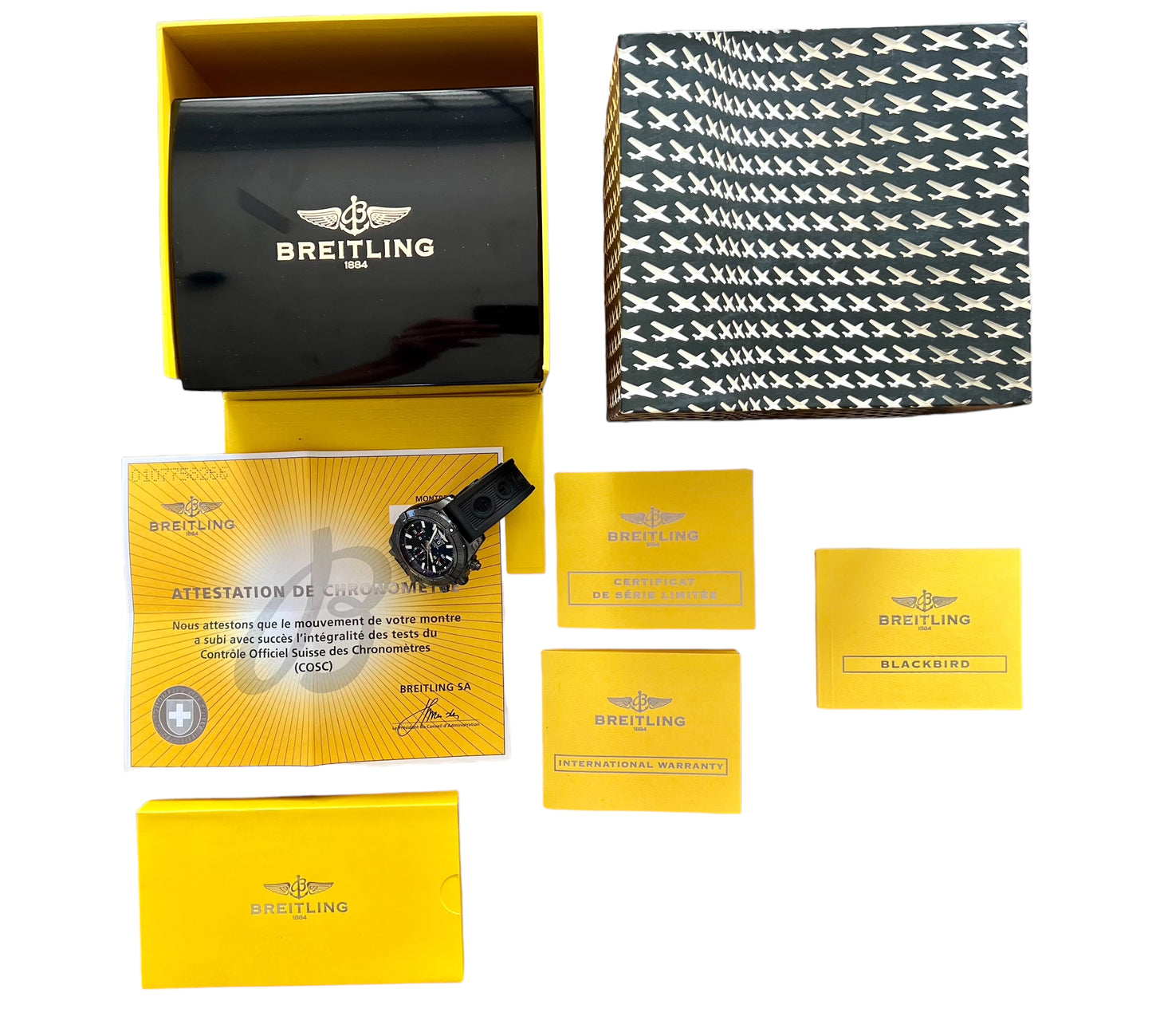 Breitling Chronomat Blackbird Blacksteel Ref. M44359 limited edition
