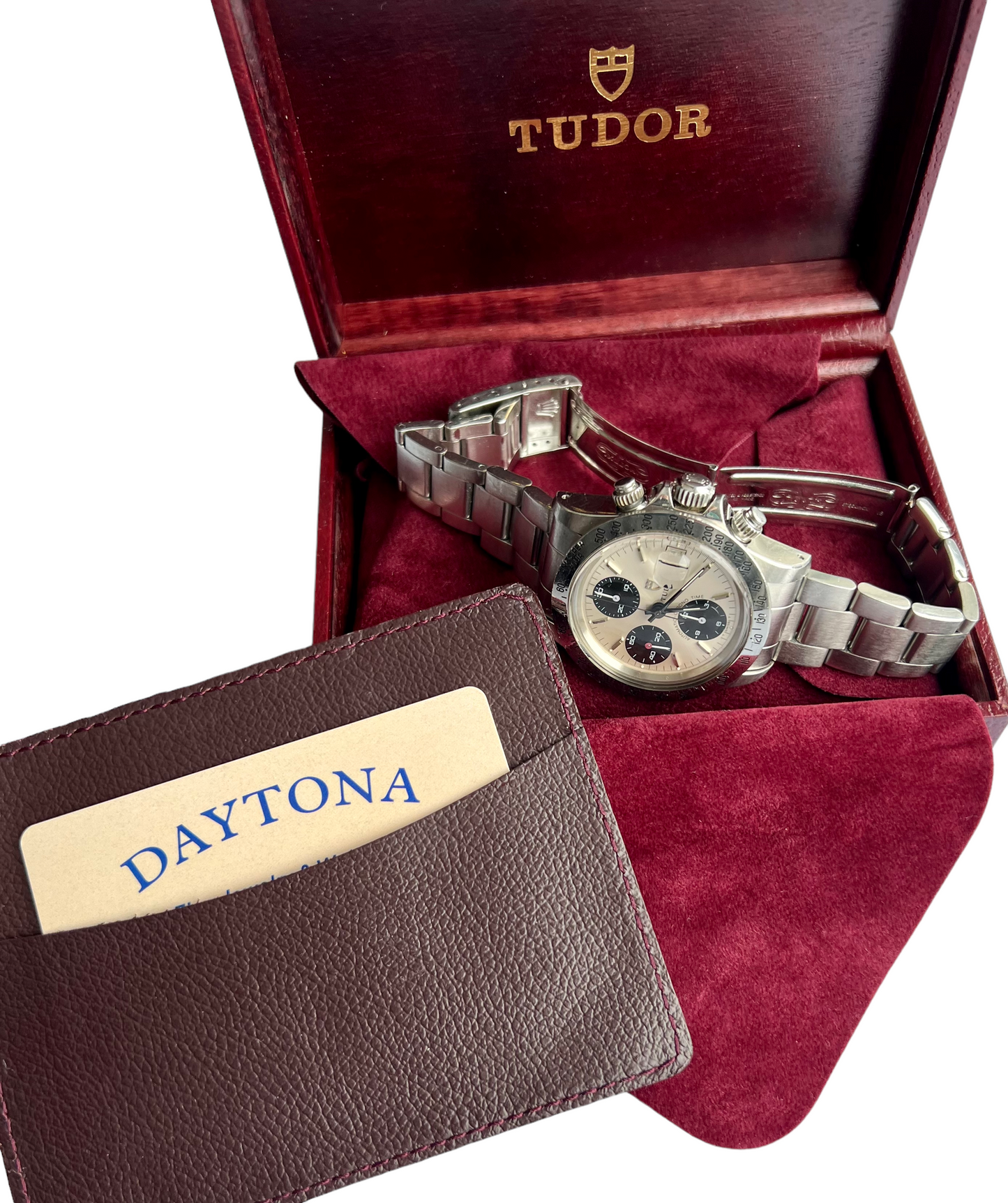 Tudor Oysterdate Big Block chronograph 'Big Block' Ref. 79180 With Tritium Panda Dial