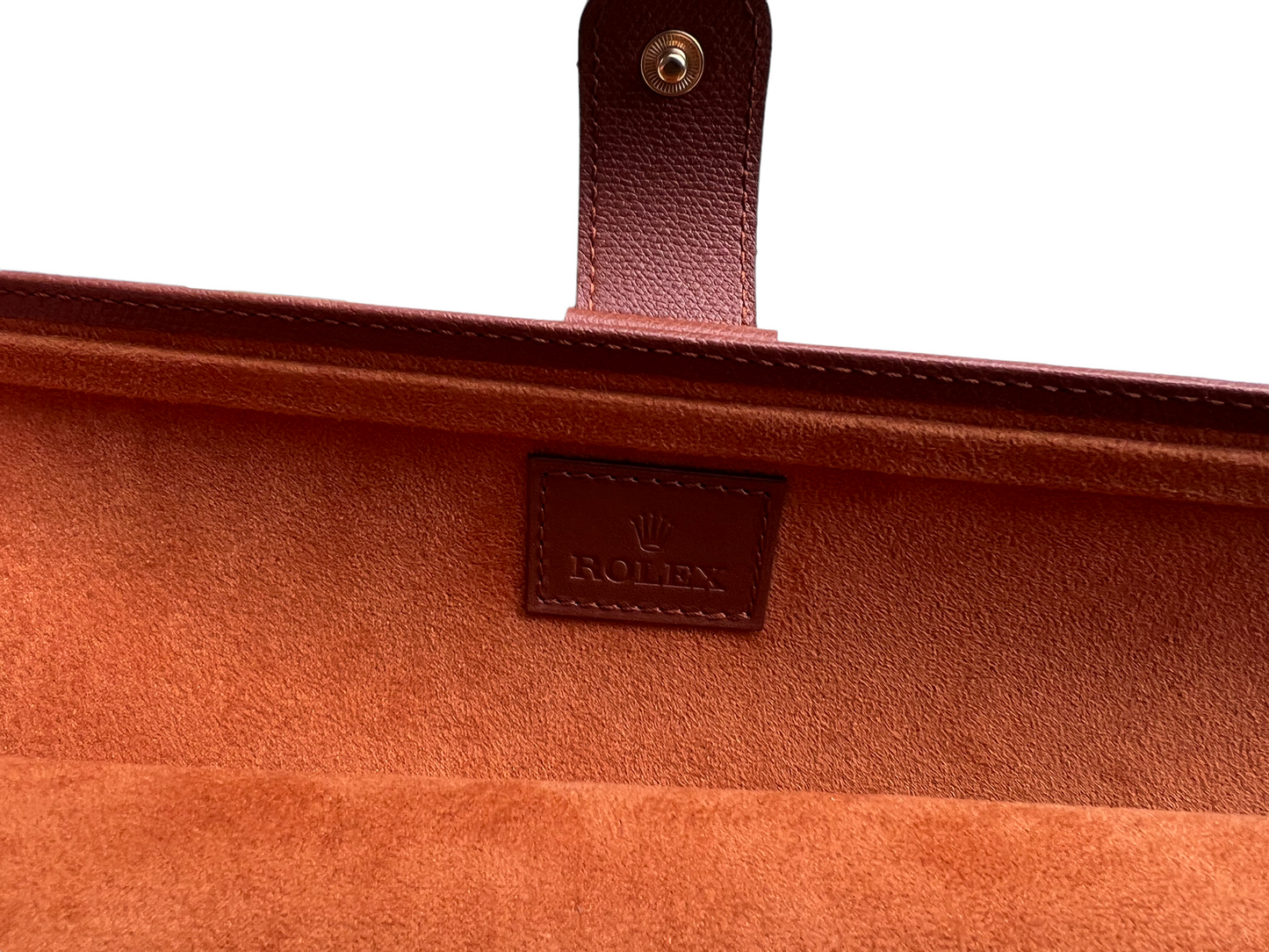 Rolex New Rare Brown Leather Etui/ Travel Pouch/ Case several watches
