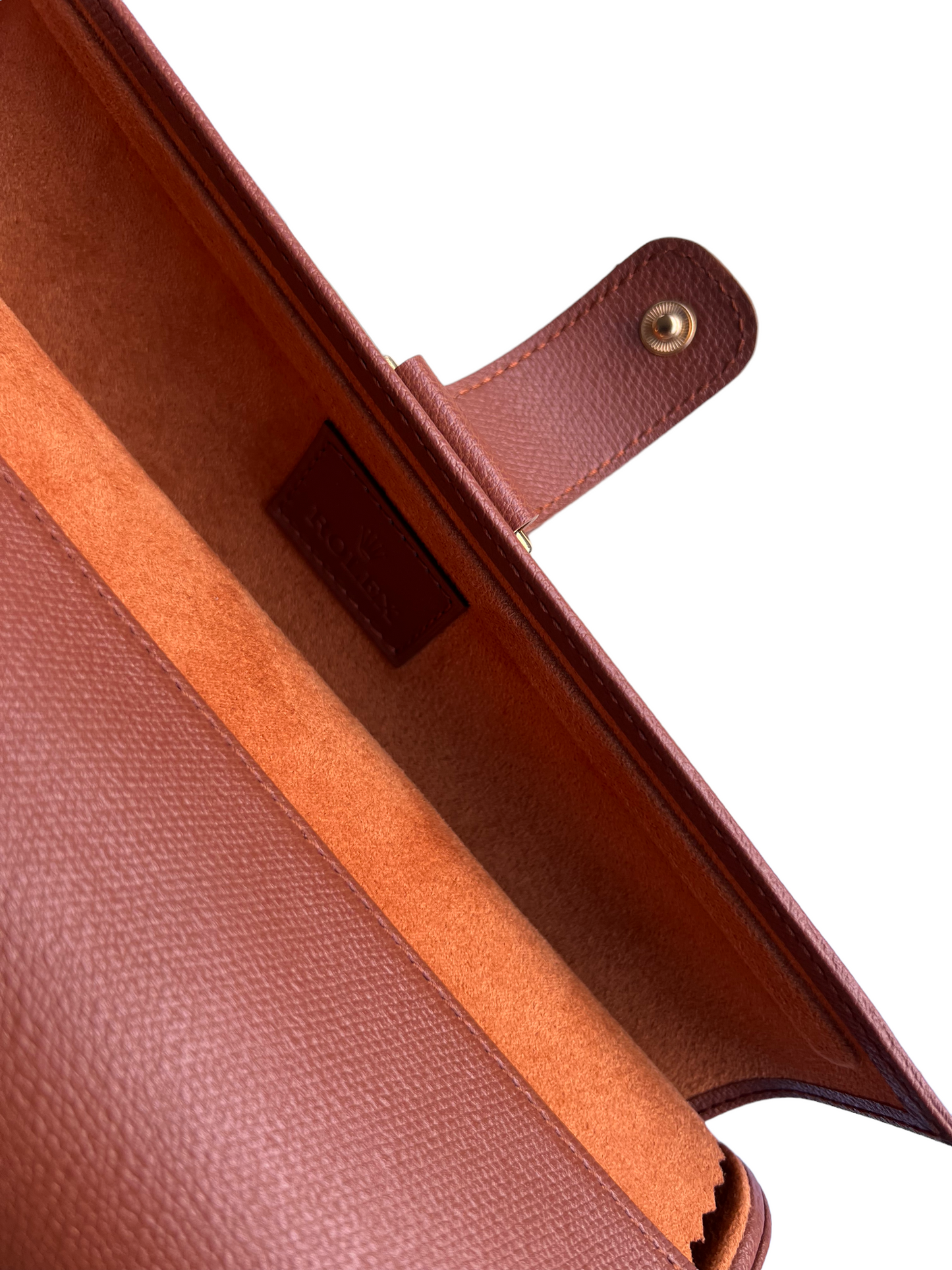 Rolex New Rare Brown Leather Etui/ Travel Pouch/ Case several watches