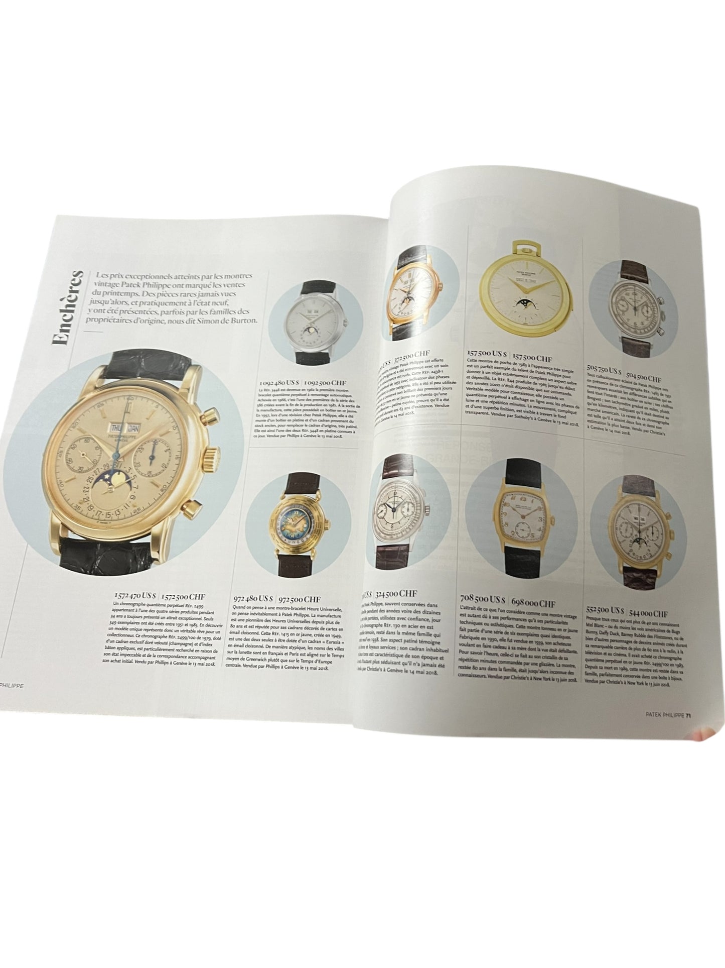 Patek Philippe 3 Magazines Book/ Livre / Buch French 2018