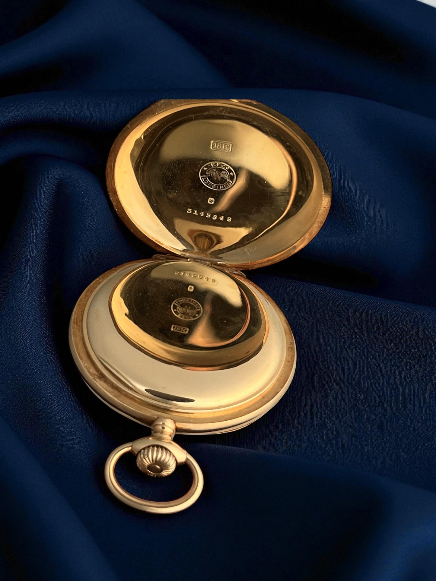 Longines Massive 18k Gold Pocket Watch 1919' Archives Extract