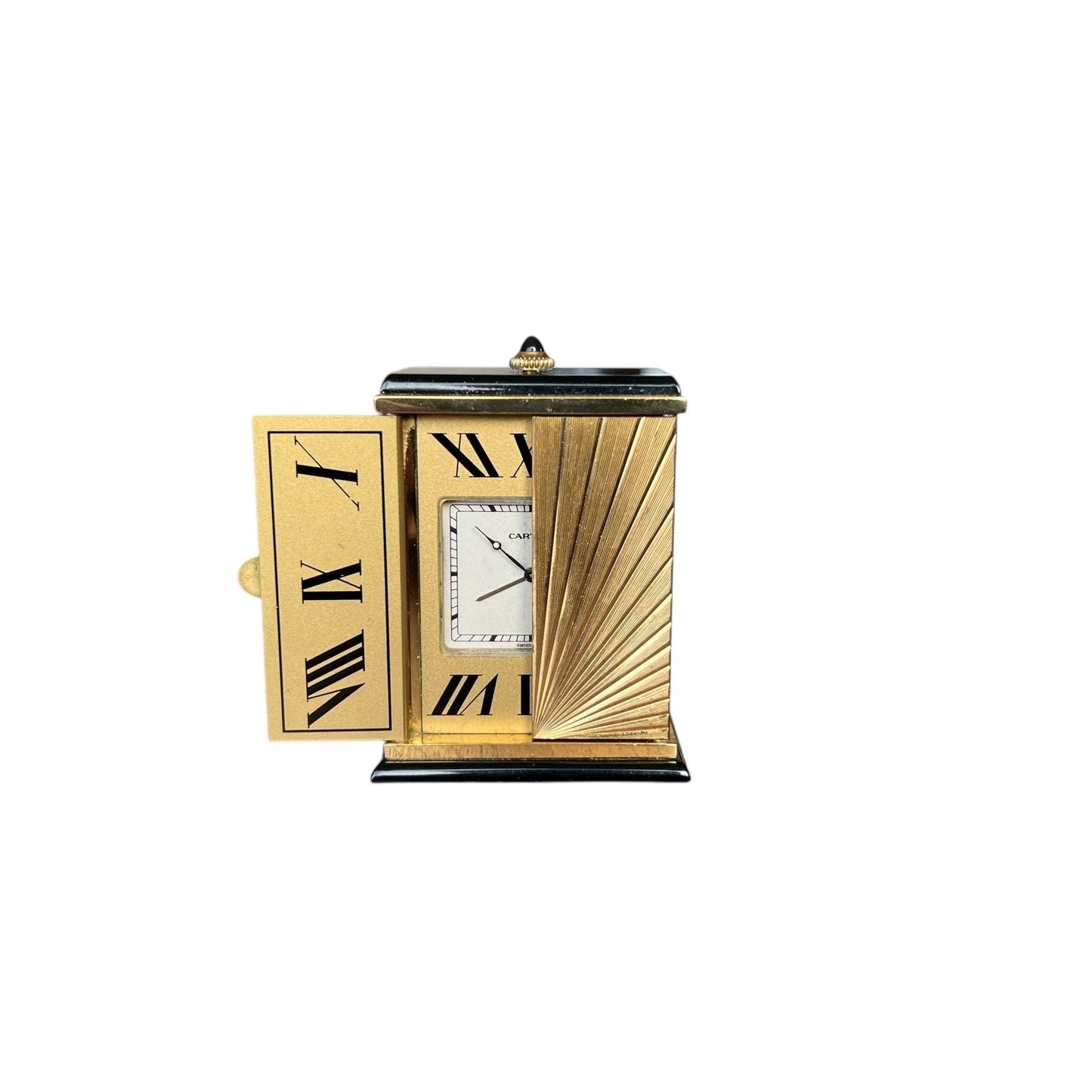 Cartier Rare Desk Clock with Cartier certificate and box