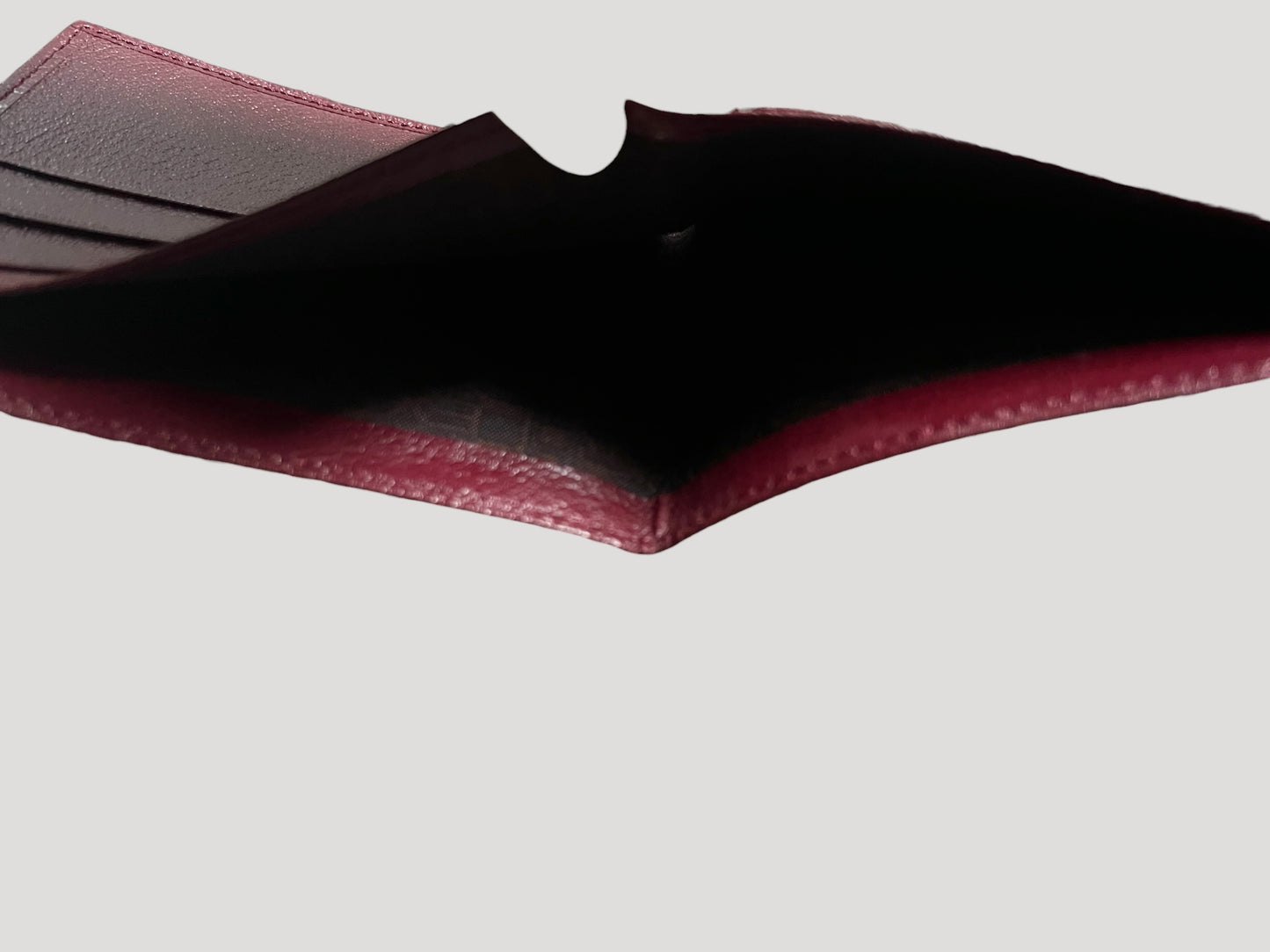 Rolex New Vintage Bordeaux Leather Wallet / Portemonnaie