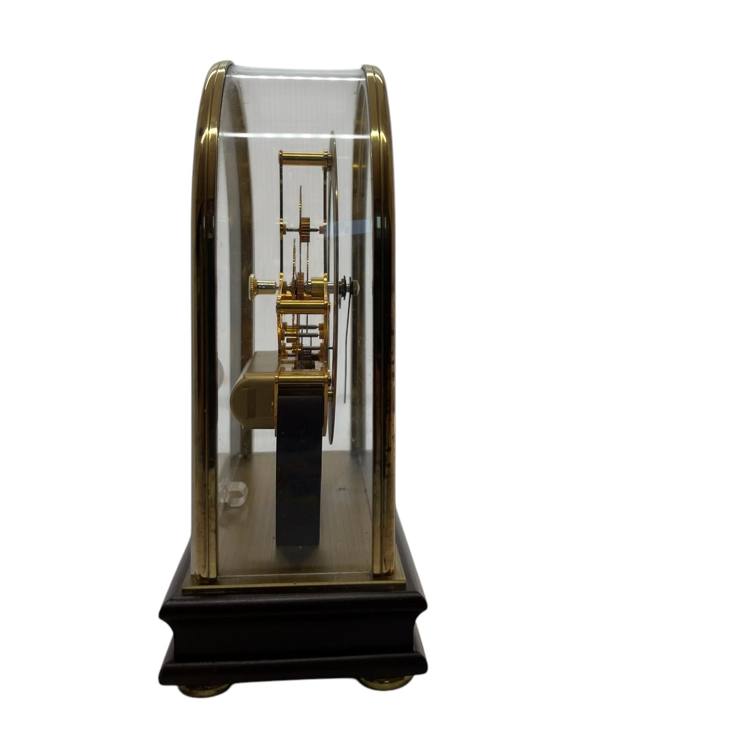 Bucherer Skeleton Table Clock /Horloge de table/Tischuhr Rare ca 1980