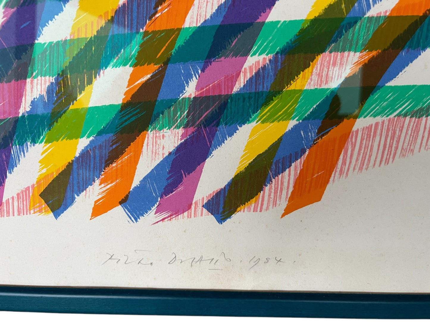 Beautiful Original large lithograph signed Piero DORAZIO, 1984