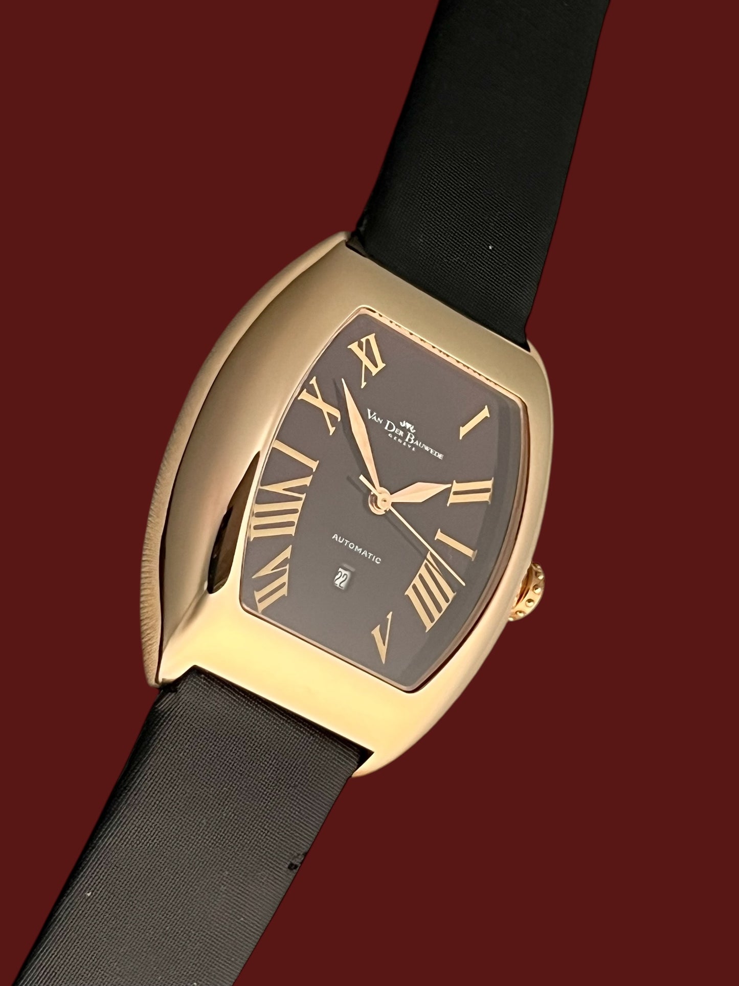 Van Der Bauwede Magnum XS – 18K Rose Gold Automatic Tuxedo Dial Lady’s Discontinued