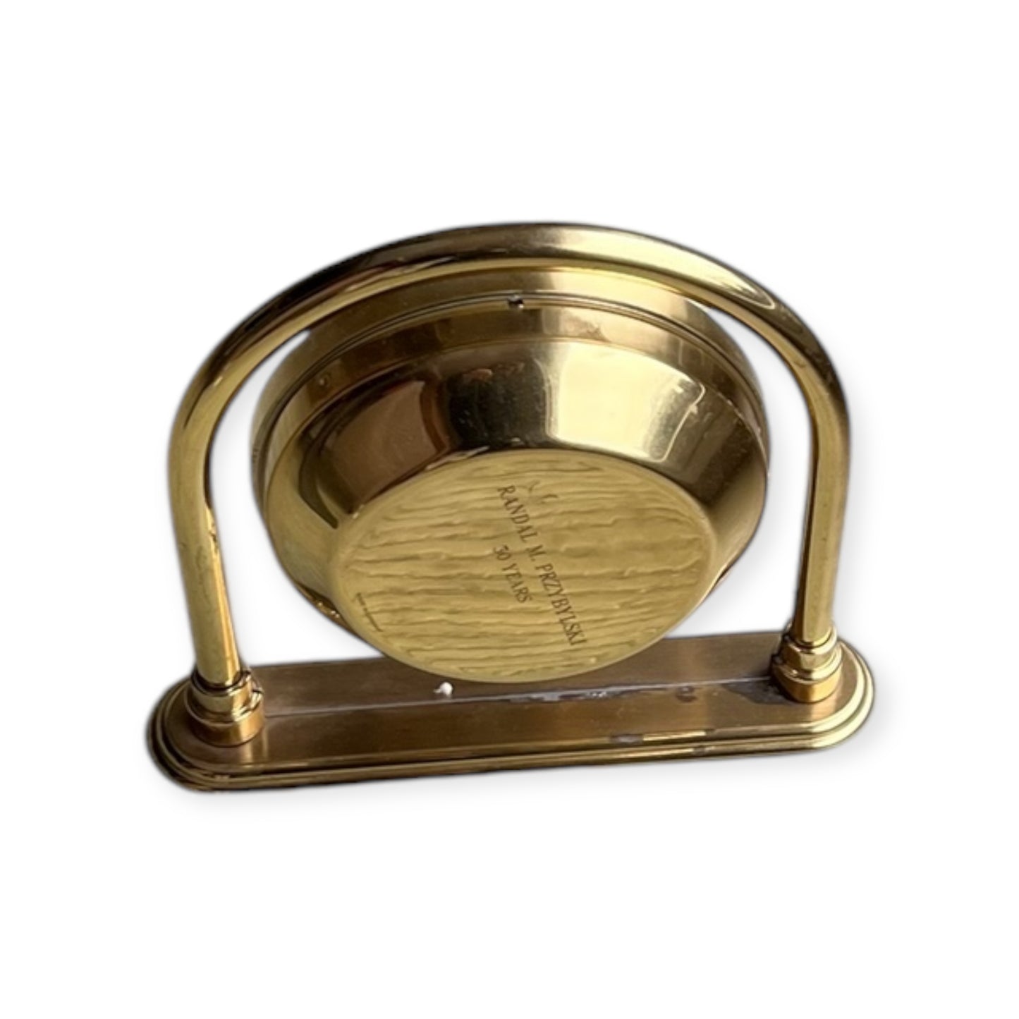 Bucherer Moon Phase Table Clock /Horloge de table/Tischuhr ca 1980