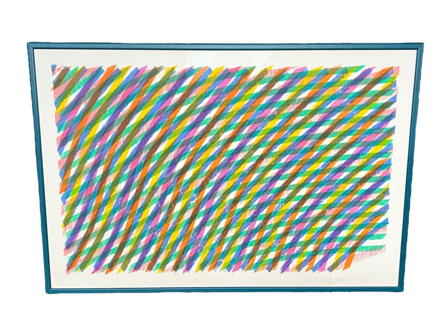 Beautiful Original large lithograph signed Piero DORAZIO, 1984