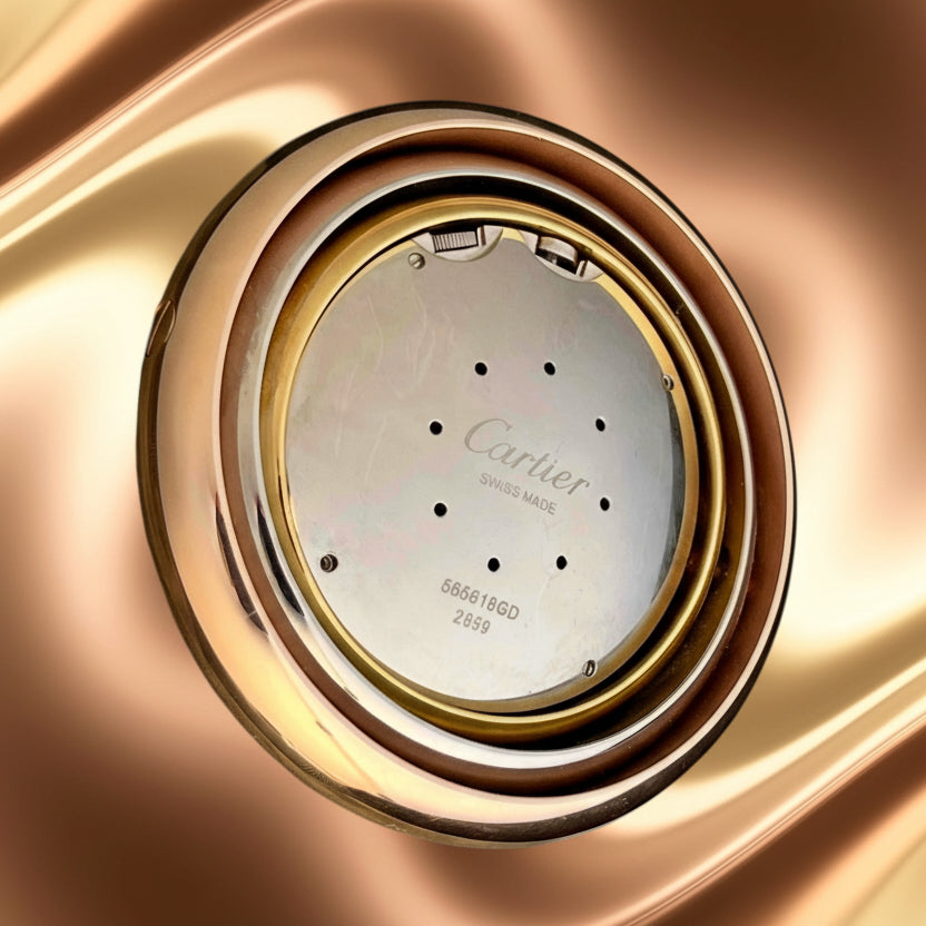 Cartier Trinity Travel and Desk Clock/ Pendulette in its original Cartier box