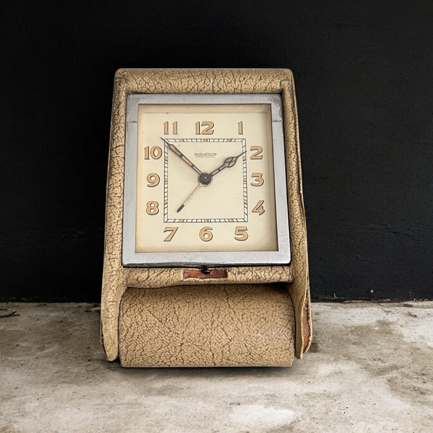 Jaeger-LeCoultre Desk Clock Ados 8 Days Art Deco 1930'