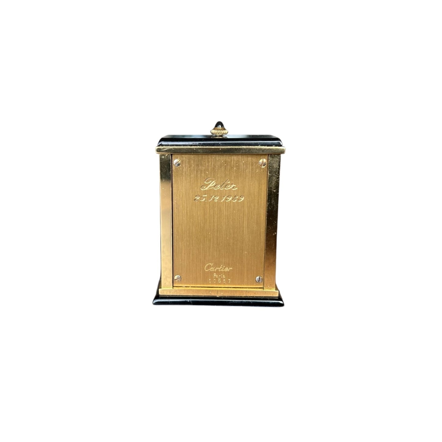 Cartier Rare Desk Clock with Cartier certificate and box