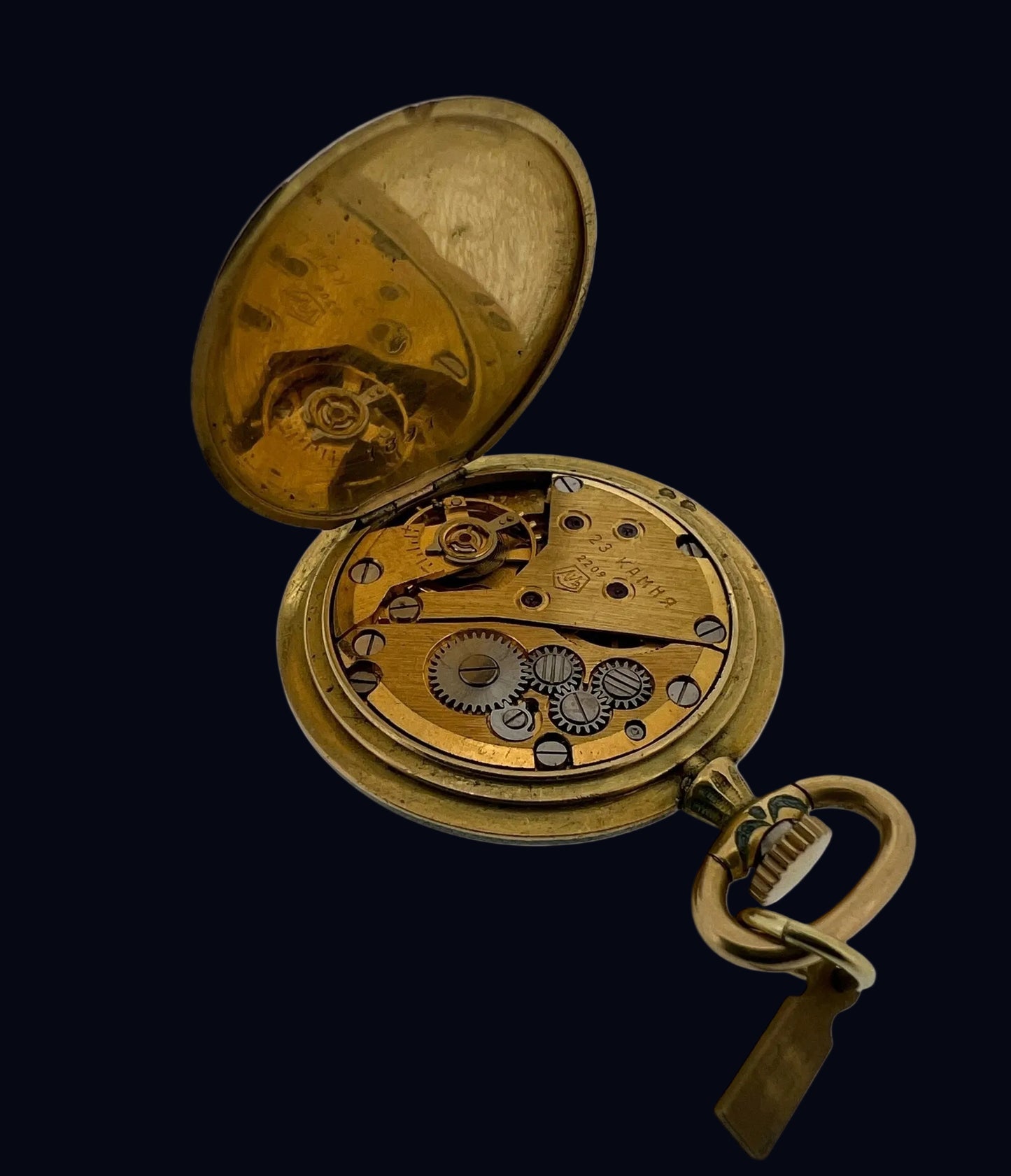 L. Leroy & Cie Rare Handcrafted Enameled Diamonds set Pendant Pocket Watch ca 1925'