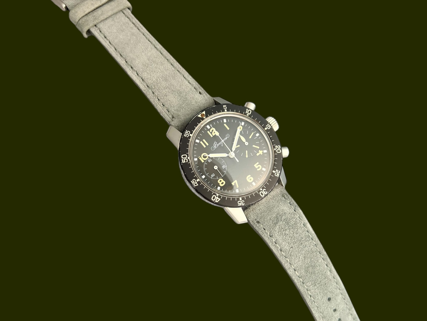 Breguet Vintage Type XX - XXI - XXII Chronograph ca 1978 Patina Dial & original hands Rare