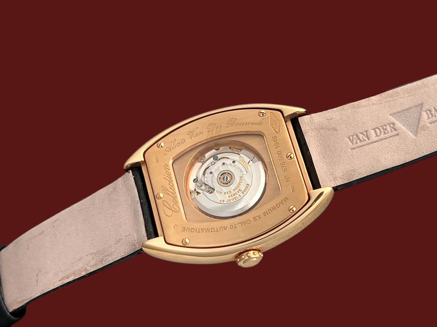 Van Der Bauwede Magnum XS – 18K Rose Gold Automatic Tuxedo Dial Lady’s Discontinued