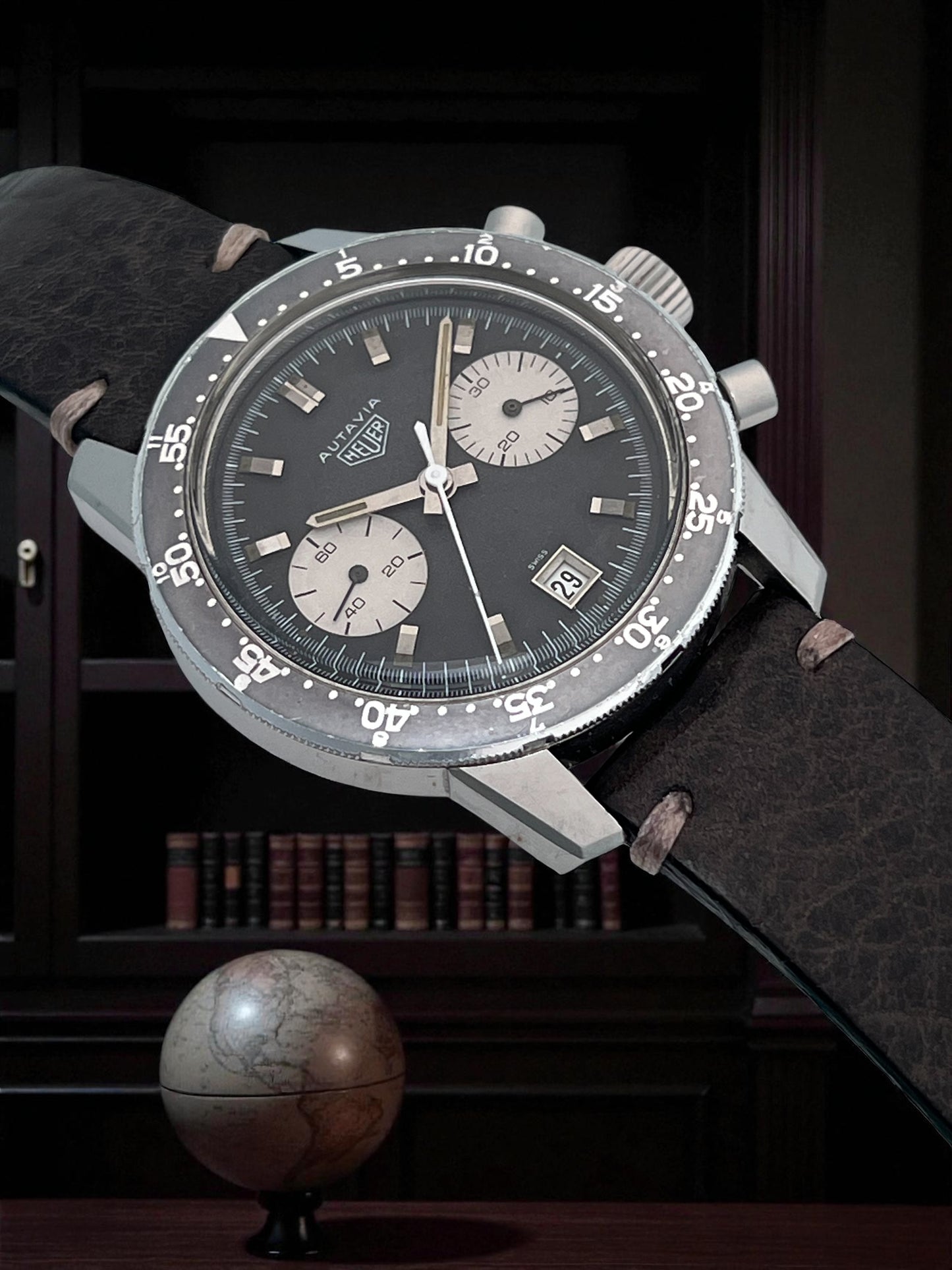 Vintage Heuer Autavia Chronograph Inverse Panda Dial Ref.7863
