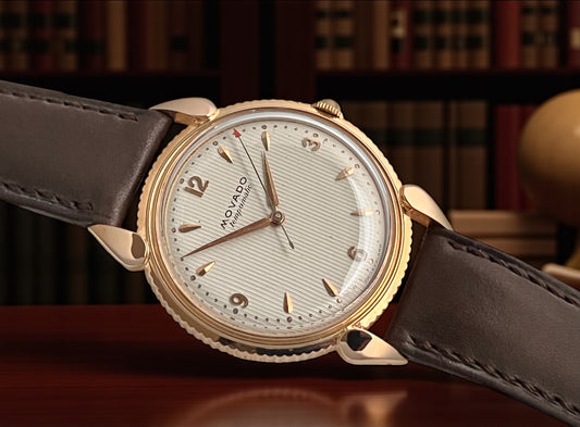 Movado Jumbo 18K Rose Gold  1960', Tuxedo Dial  One of One