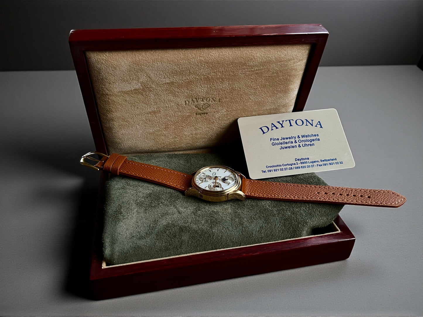 Daytona Lugano Full Moon Calendar Automatic Chronograph Full Set