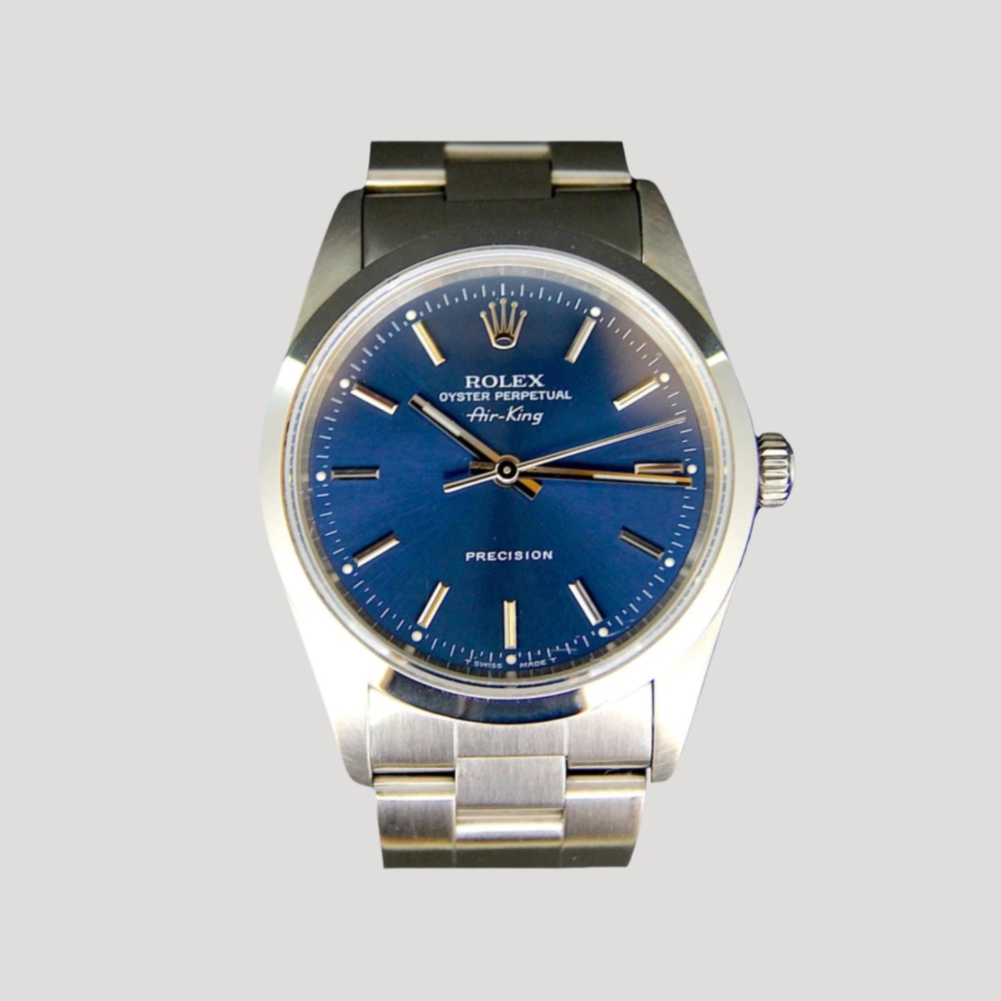 ROLEX Air-king 14000 Blue Dial Full Set
