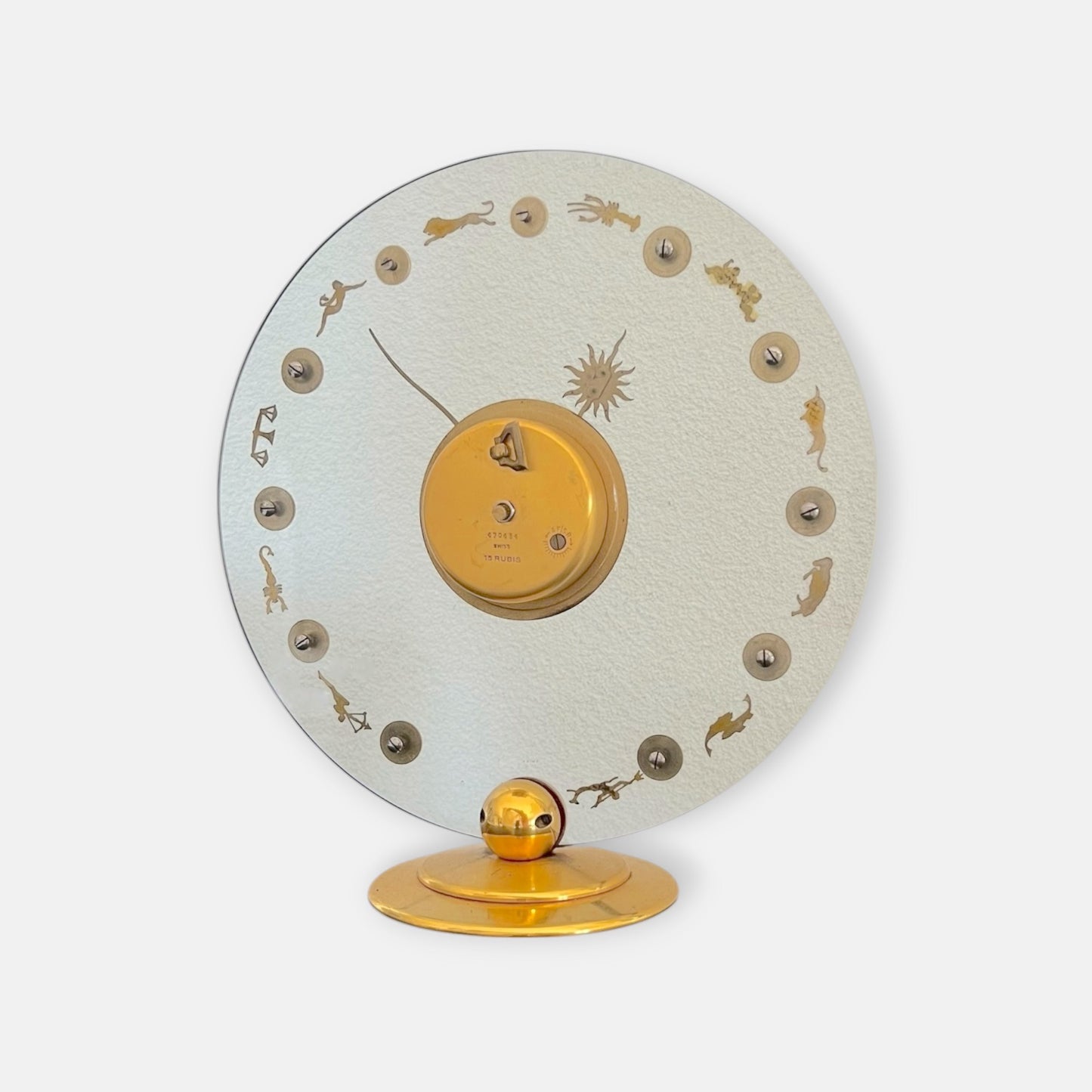 Rare Imhoff Table Clock – Zodiac Model, Unique Collector’s Piece