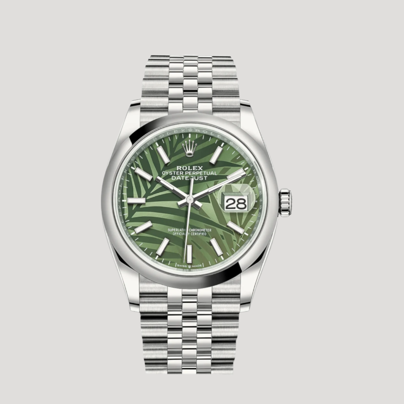 Rolex Datejust Ref.126200 Palm Green Dial, Rolex, Palm, 126200 P, 24Tme, chrono24, luxury timepiece watch, swiss watch