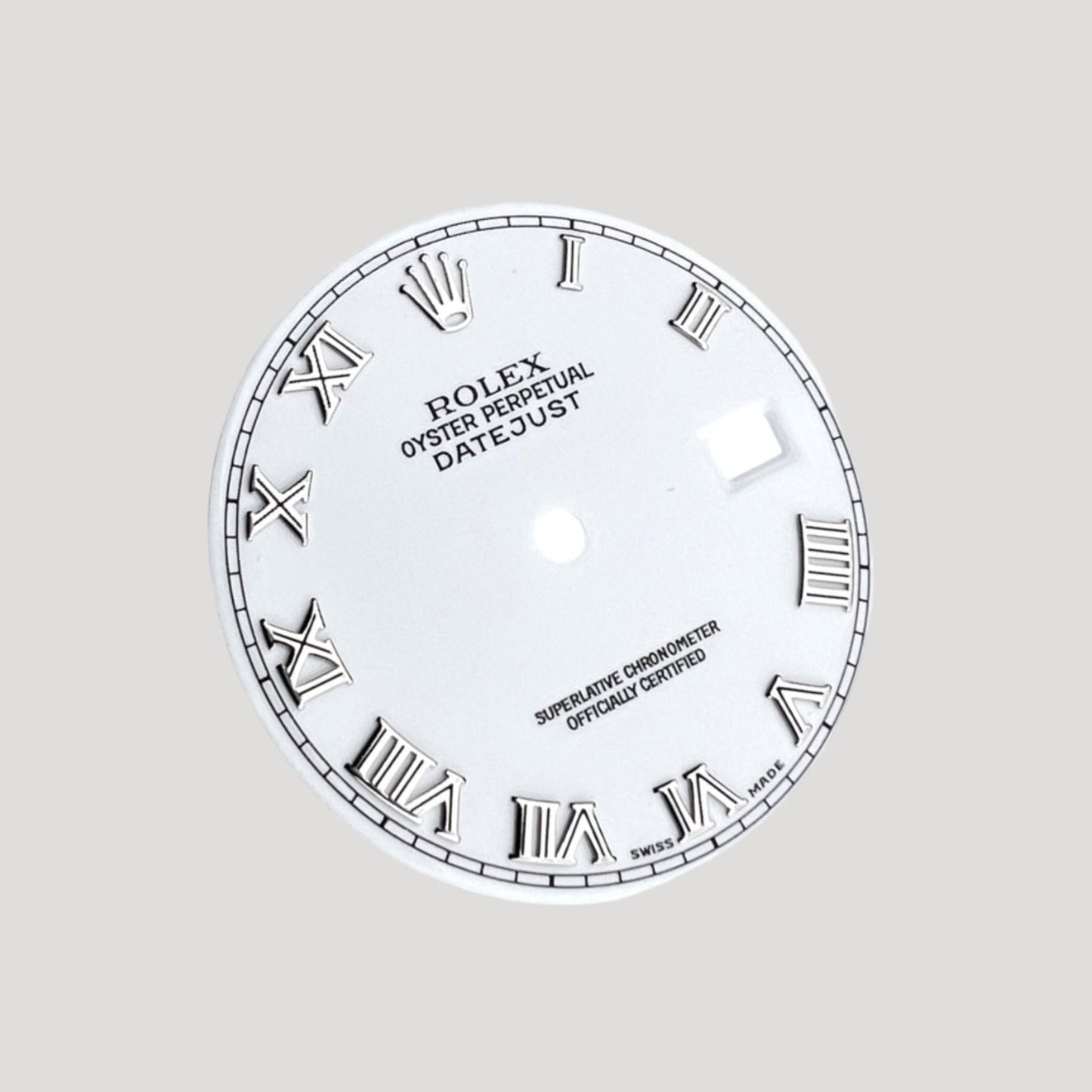 Rolex Datejust White Dial Cadran Zifferblatt 27.8 mm