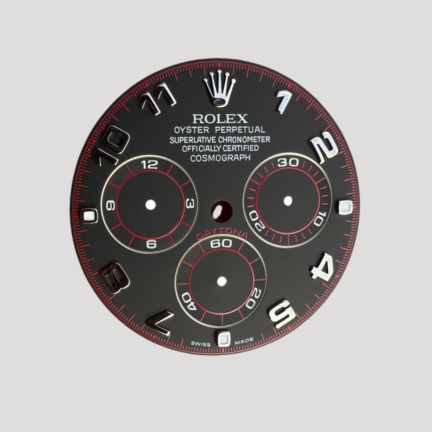 Rolex New Daytona 116509 116519 Cosmograph Black Red Dial/ Cadran/ Zifferblatt