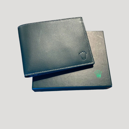 Rolex Fine Green Leather Wallet / Portemonnaie NEW in its Original Box