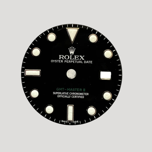 Rolex GMT Master Green New black Dial Cadran Zifferblatt