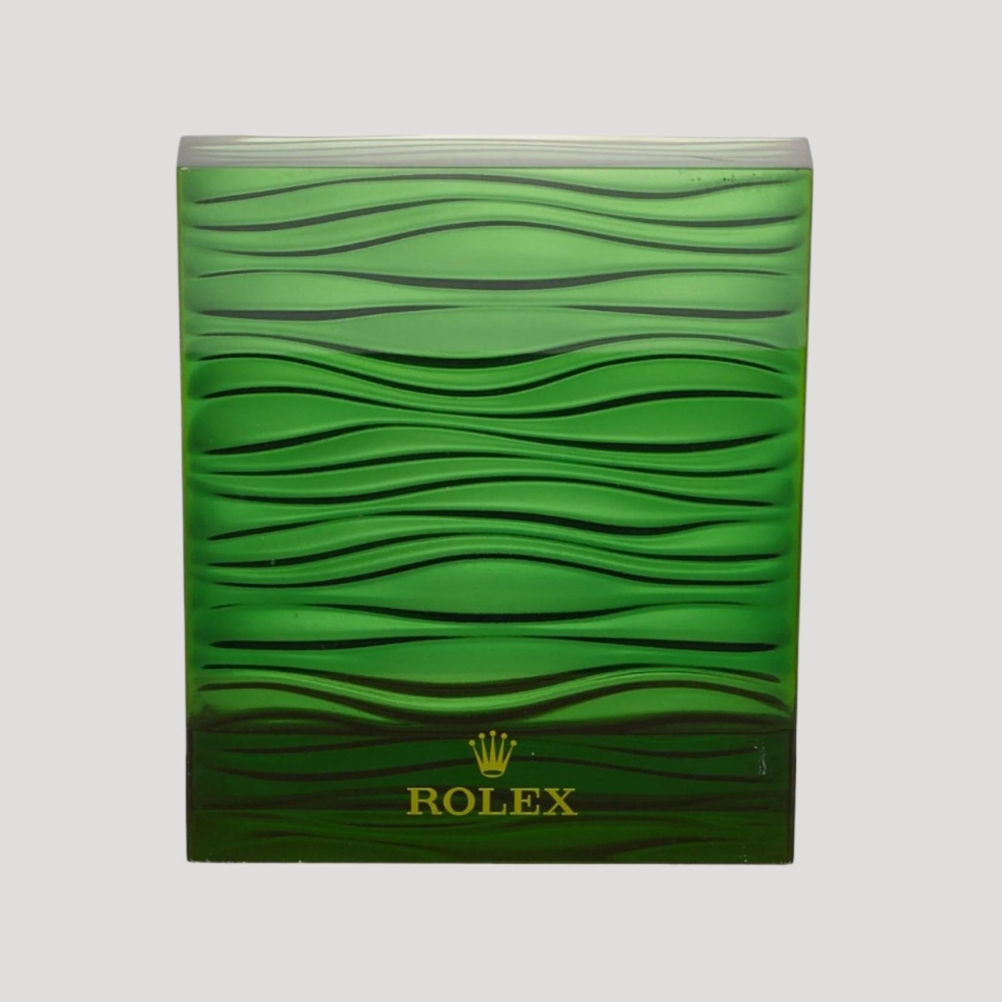 Rolex Green Stand Display Présentoir Wave Rare