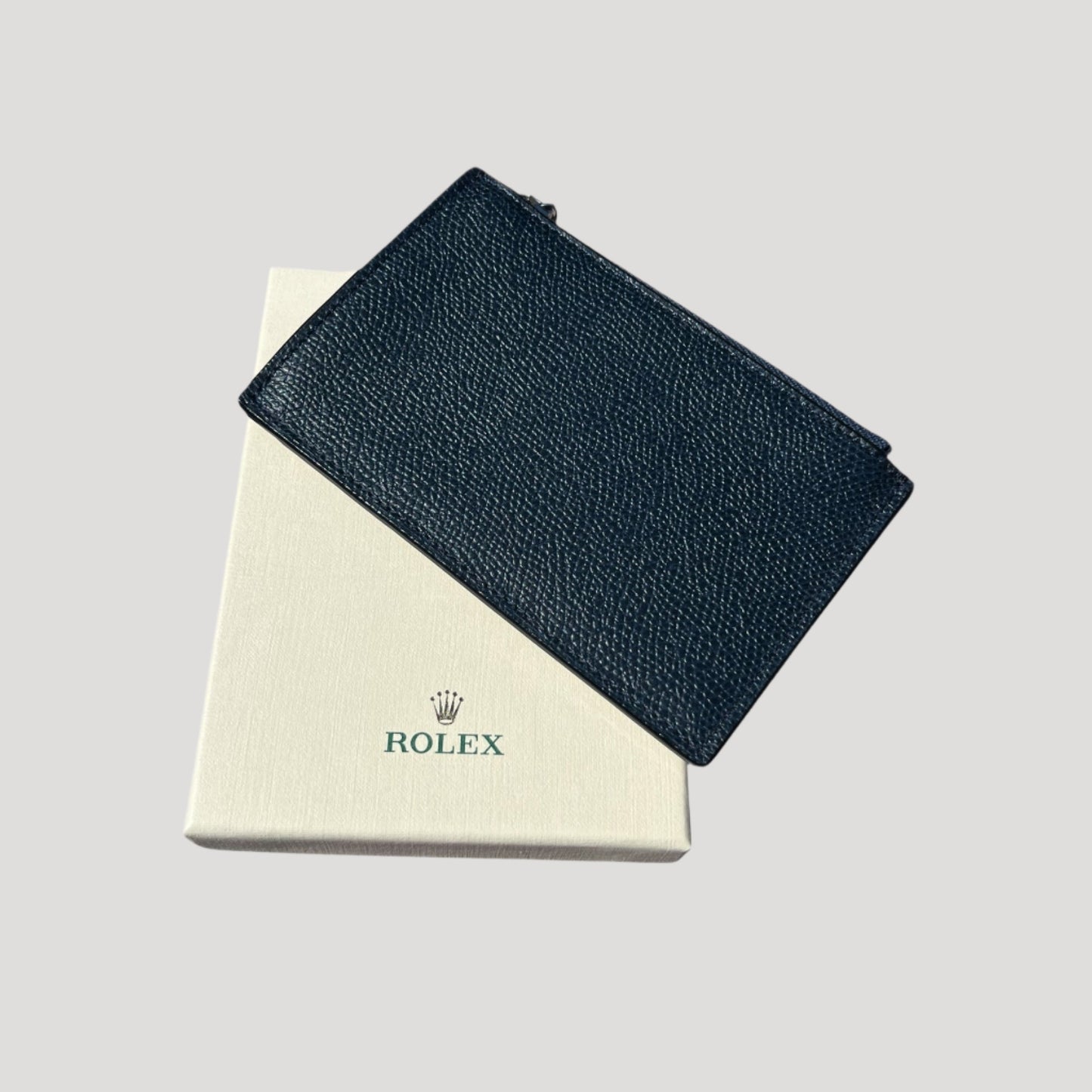 Rolex_dark_blue_Leather_Wallet_portemonnaie