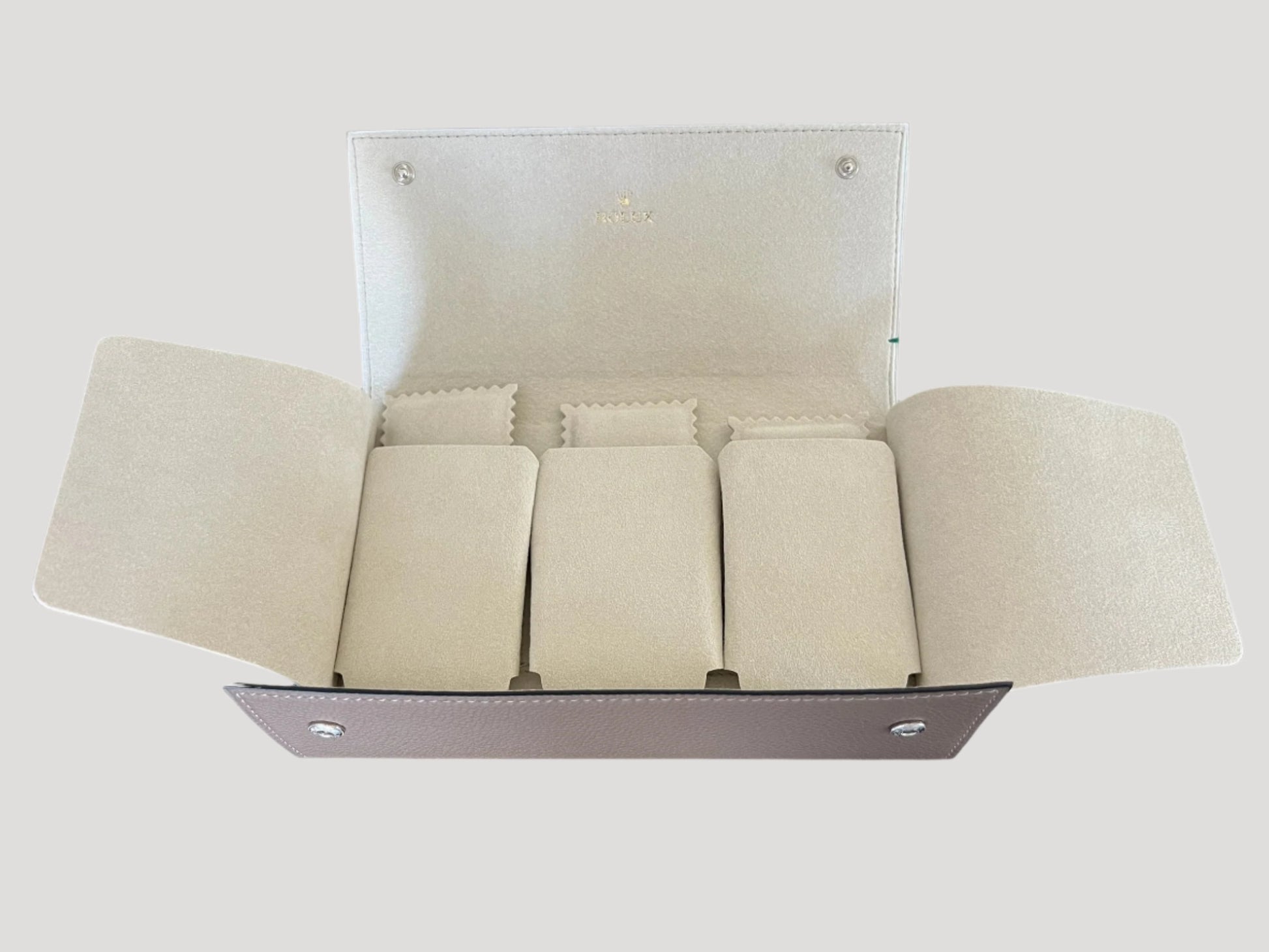 Rolex Original Rolex Leather Travel Pouch for 3 Watches Rare'