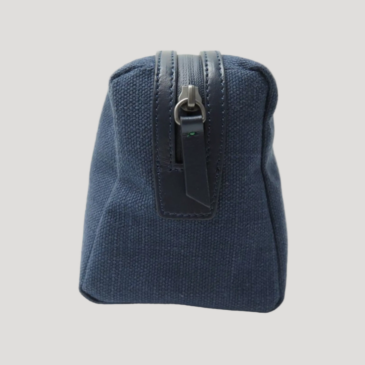 Rolex Pochette/ Trousse de voyage bleu en toile et cuir / Tissue & Leather Blue Travel Toiletry Bag in its Rolex protective box