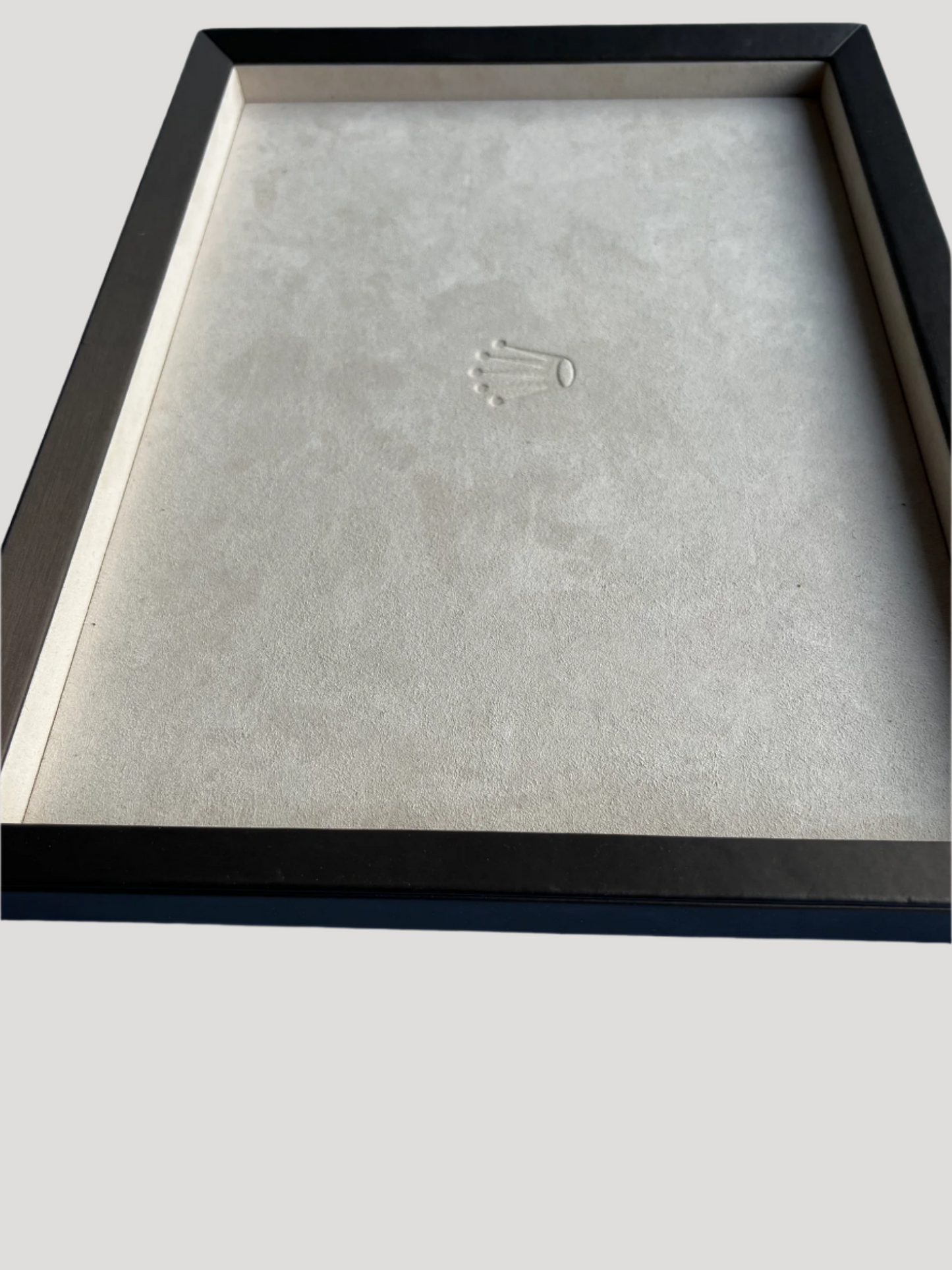 Rolex Recent Wood & suede leather Watch Presentation Tray Display/