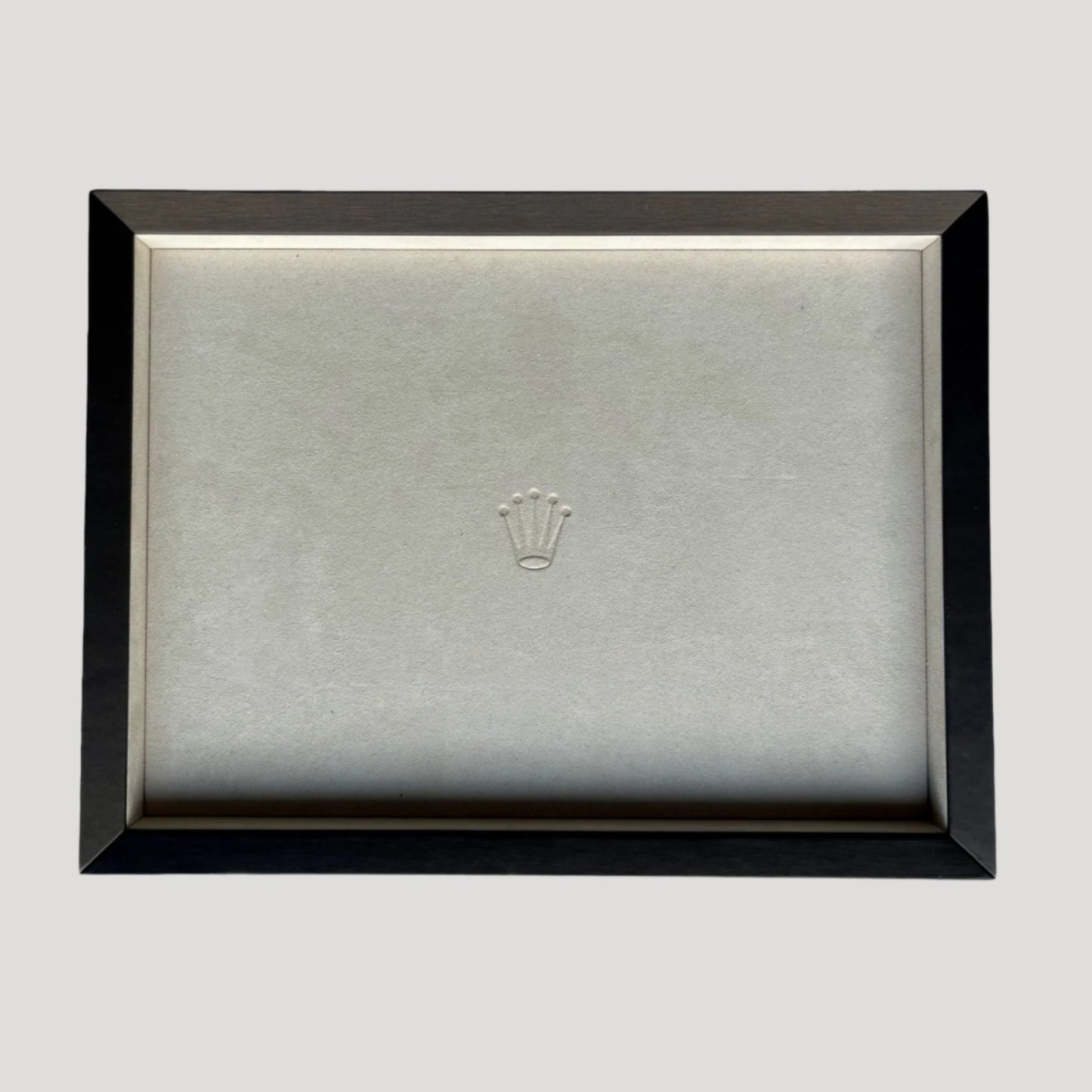 Rolex Recent Wood & suede leather Watch Presentation Tray Display/