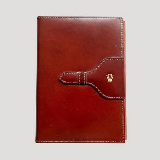 Rolex agenda notebook leather