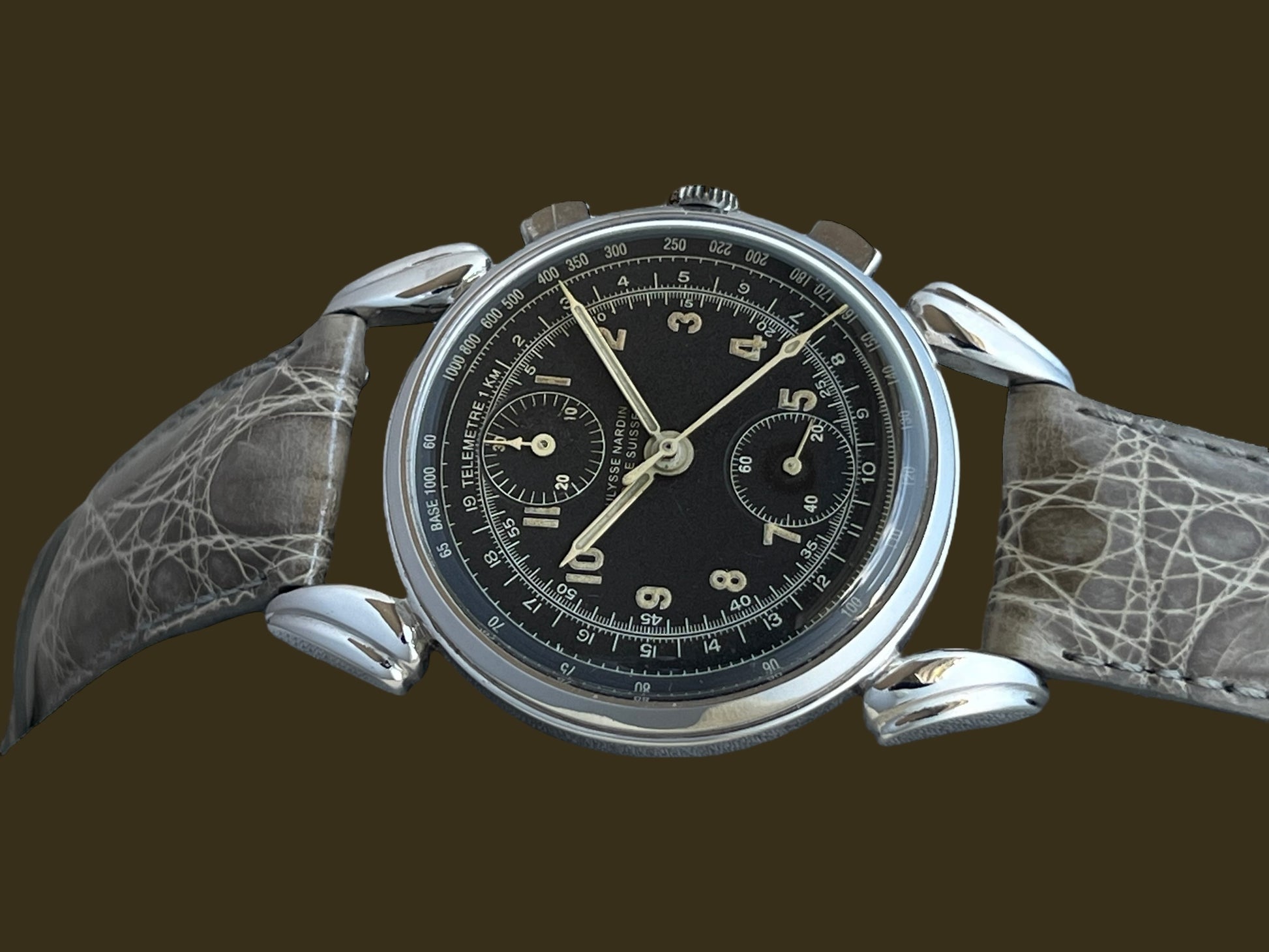 Ulysse Nardin Chronograph / Fancy Lugs Jumbo Rare'