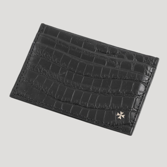 VACHERON CONSTANTIN, black leather card holder / etui