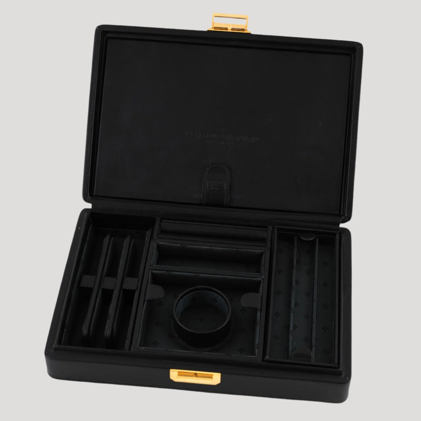 Vacheron Constantin Black leather jewellery and watches presentation box Scatola Del Tempo
