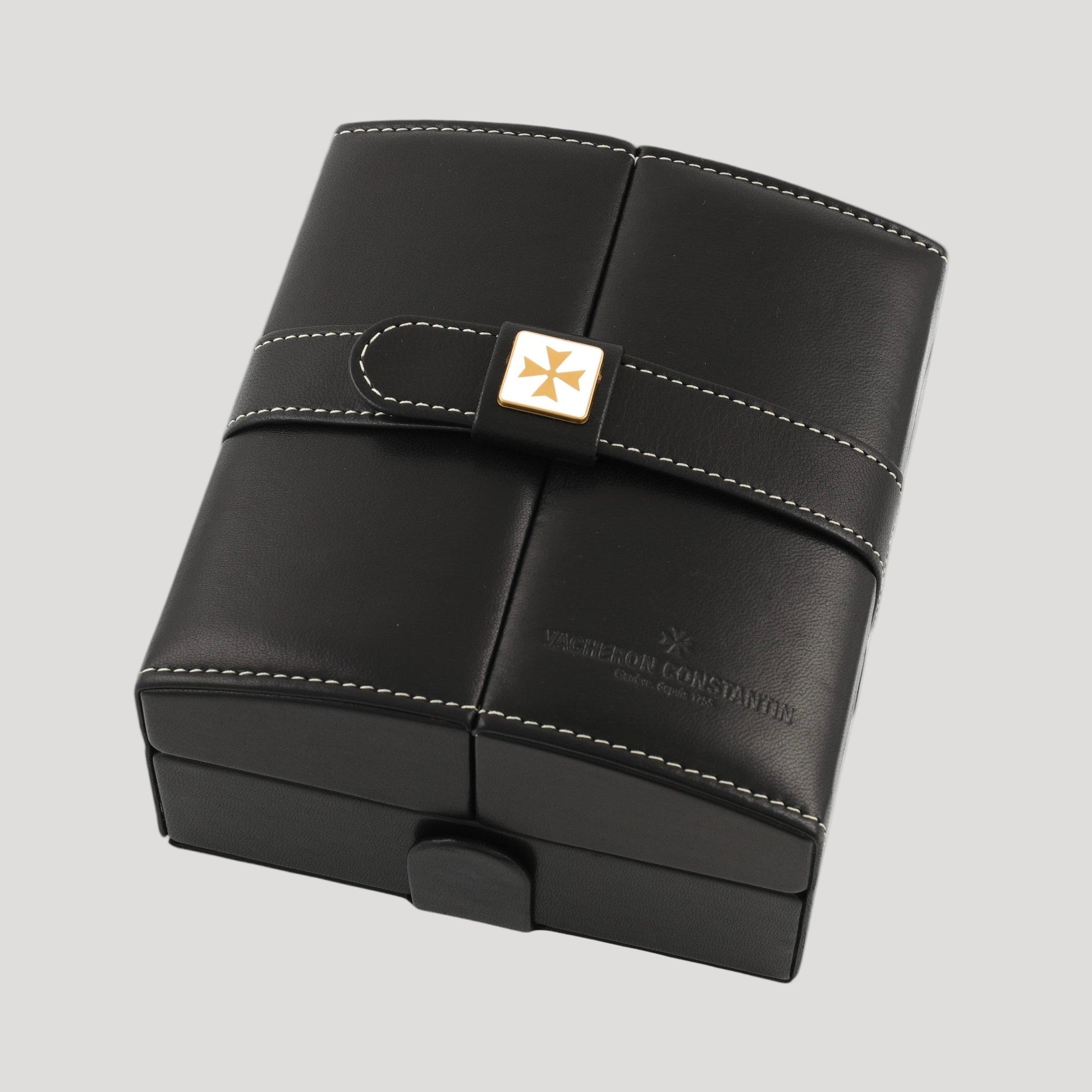 Vacheron Constantin Black Leather Pocket Watch Case Box / Schachtel /Boite / Scatola
