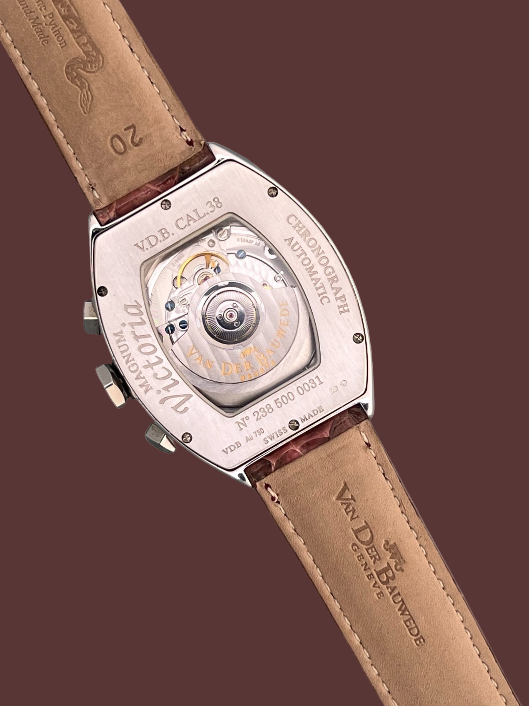 Van Der Bauwede Victoria Magnum Chronograph, in 18 k White Gold