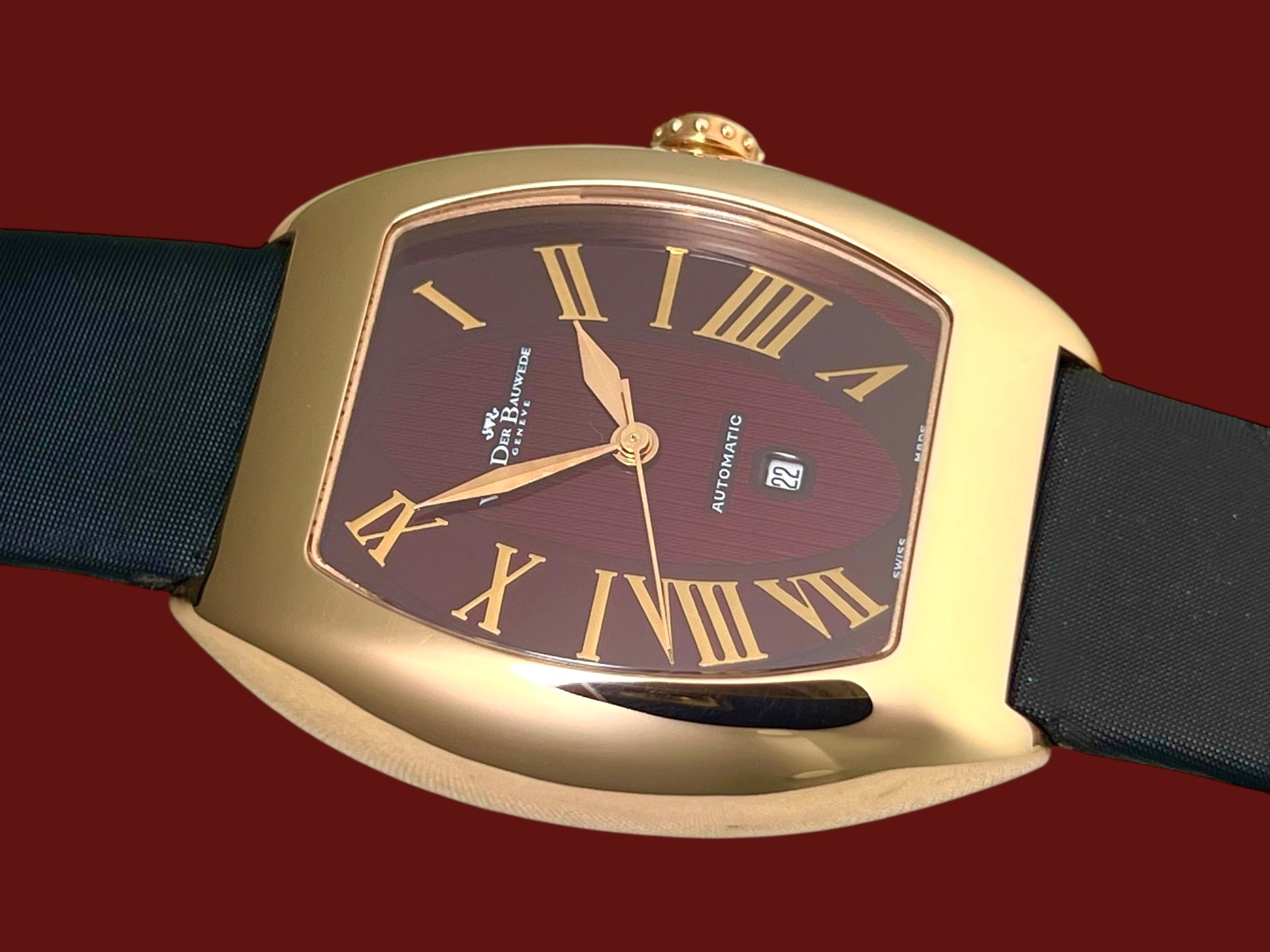 Van Der Bauwede Magnum XS – 18K Rose Gold Automatic Tuxedo Dial Lady’s Discontinued