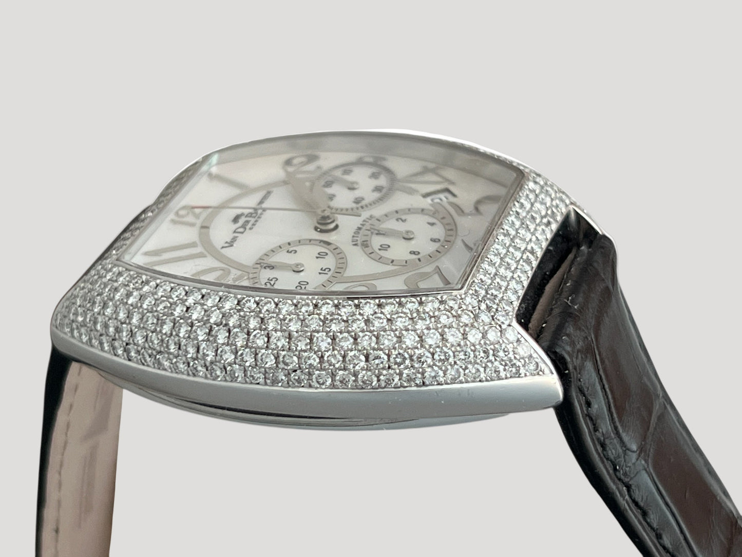 Van der Bauwede Victoria Magnum White Gold set with 500 White Diamonds NEW Full Set