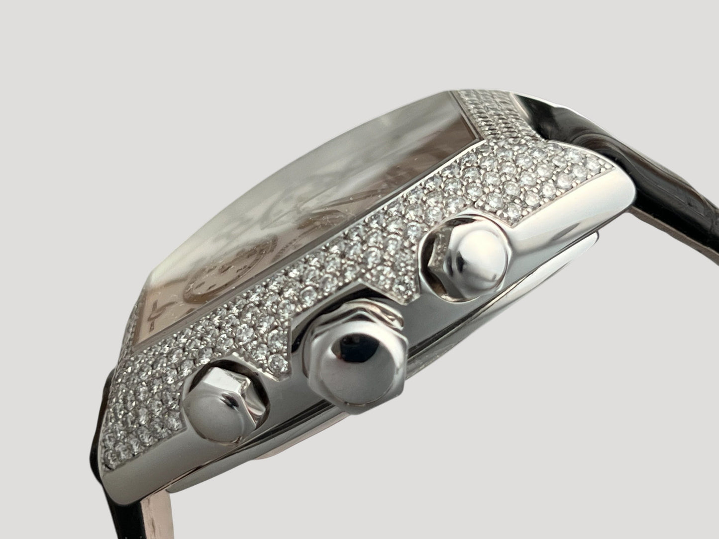 Van der Bauwede Victoria Magnum White Gold set with 500 White Diamonds NEW Full Set